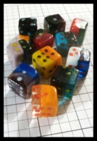 Dice : Dice - 6D Pipped - Mixed Glass Group - Ebay Aug 2013